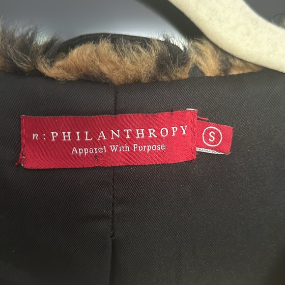 N:Philanthropy faux fur leopard jacket - Picture 2 of 9